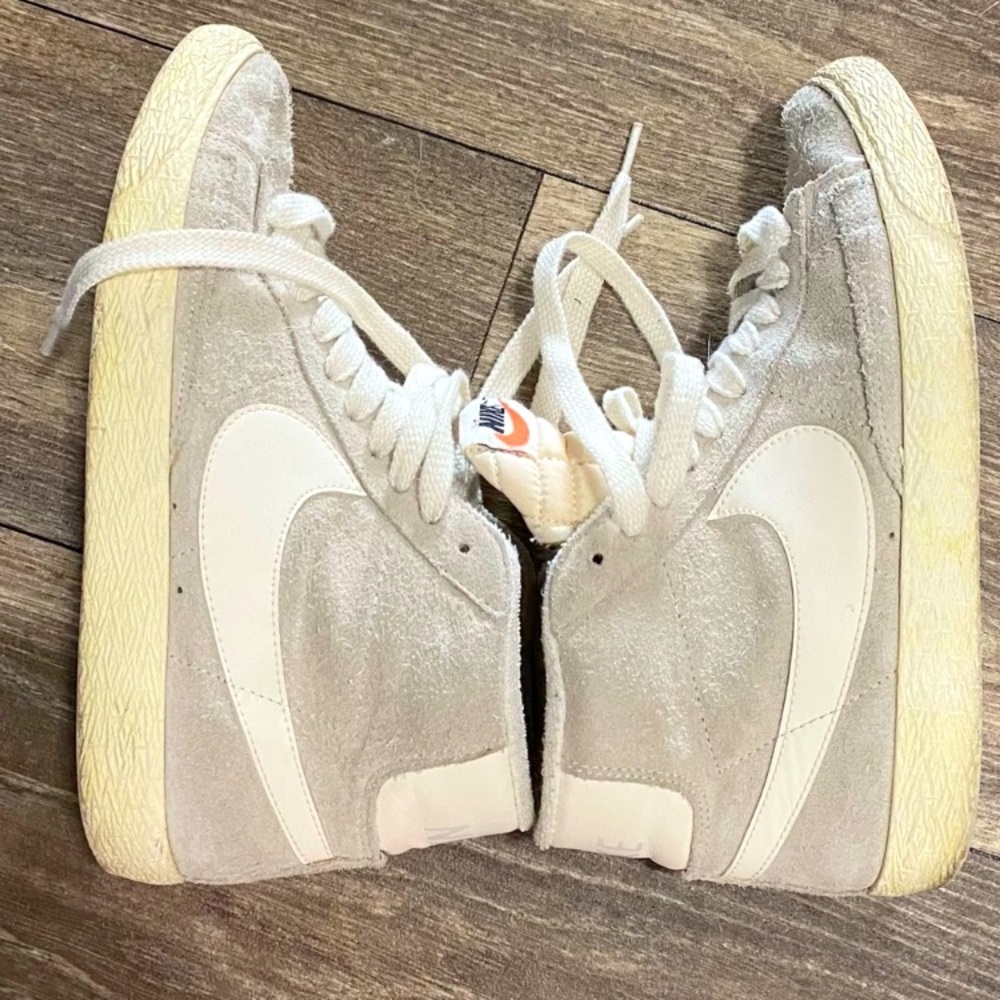 Nike blazer mids grey suede